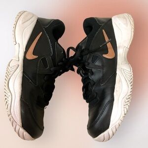 Nike Court Lite 2 Black Zoom Sneakers Tennis Shoes Size 6